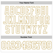 Load image into Gallery viewer, Custom Stitched White Old Gold 3D Pattern Design Gradient Square Shape Sports Pullover Sweatshirt Hoodie