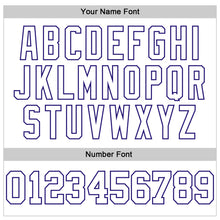 Load image into Gallery viewer, Custom Stitched White Dark Purple 3D Pattern Design Gradient Square Shape Sports Pullover Sweatshirt Hoodie