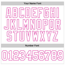 Load image into Gallery viewer, Custom Stitched White Deep Pink 3D Pattern Design Gradient Square Shape Sports Pullover Sweatshirt Hoodie