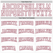 Load image into Gallery viewer, Custom Stitched White Crimson 3D Pattern Design Gradient Square Shape Sports Pullover Sweatshirt Hoodie