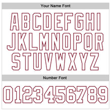 Load image into Gallery viewer, Custom Stitched White Crimson 3D Pattern Design Gradient Square Shape Sports Pullover Sweatshirt Hoodie