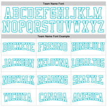 Load image into Gallery viewer, Custom Stitched White Lakes Blue 3D Pattern Design Gradient Square Shape Sports Pullover Sweatshirt Hoodie