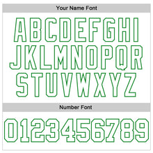 Load image into Gallery viewer, Custom Stitched White Grass Green 3D Pattern Design Gradient Square Shape Sports Pullover Sweatshirt Hoodie