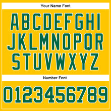 Load image into Gallery viewer, Custom Stitched Yellow Kelly Green-White 3D Pattern Design Gradient Square Shape Sports Pullover Sweatshirt Hoodie