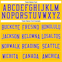 Load image into Gallery viewer, Custom Stitched Yellow Purple-White 3D Pattern Design Gradient Square Shape Sports Pullover Sweatshirt Hoodie