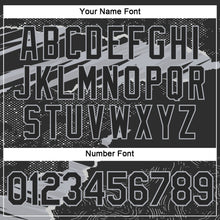 Load image into Gallery viewer, Custom Stitched Black Gray 3D Pattern Design Torn Paper Style Sports Pullover Sweatshirt Hoodie