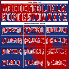 Load image into Gallery viewer, Custom Stitched Royal Red-White 3D Pattern Design Abstract Brush Stroke Sports Pullover Sweatshirt Hoodie