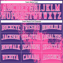 Load image into Gallery viewer, Custom Stitched Purple Pink-White 3D Pattern Design Abstract Brush Stroke Sports Pullover Sweatshirt Hoodie