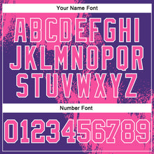 Load image into Gallery viewer, Custom Stitched Purple Pink-White 3D Pattern Design Abstract Brush Stroke Sports Pullover Sweatshirt Hoodie