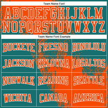 Load image into Gallery viewer, Custom Stitched Teal Orange-White 3D Pattern Design Abstract Brush Stroke Sports Pullover Sweatshirt Hoodie