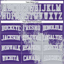 Load image into Gallery viewer, Custom Stitched Purple Gray-White 3D Pattern Design Abstract Brush Stroke Sports Pullover Sweatshirt Hoodie