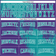 Load image into Gallery viewer, Custom Stitched Purple Teal-White 3D Pattern Design Abstract Brush Stroke Sports Pullover Sweatshirt Hoodie