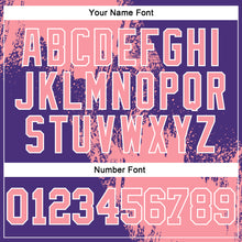 Load image into Gallery viewer, Custom Stitched Purple Medium Pink-White 3D Pattern Design Abstract Brush Stroke Sports Pullover Sweatshirt Hoodie