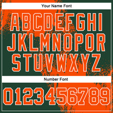 Load image into Gallery viewer, Custom Stitched Green Orange-White 3D Pattern Design Abstract Brush Stroke Sports Pullover Sweatshirt Hoodie