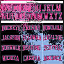 Load image into Gallery viewer, Custom Stitched Black Pink-Light Blue 3D Pattern Design Abstract Brush Stroke Sports Pullover Sweatshirt Hoodie