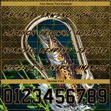 Load image into Gallery viewer, Custom Old Gold Black 3D Walleye Fish Fishing Sports Pullover Sweatshirt Hoodie