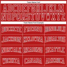 Load image into Gallery viewer, Custom Stitched Red White 3D Pattern Design Color Blocking Stripe Sports Pullover Sweatshirt Hoodie