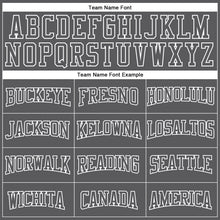 Load image into Gallery viewer, Custom Stitched Steel Gray White 3D Pattern Design Color Blocking Stripe Sports Pullover Sweatshirt Hoodie