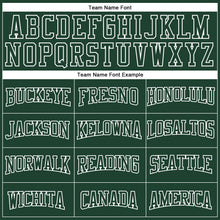 Load image into Gallery viewer, Custom Stitched Green White 3D Pattern Design Color Blocking Stripe Sports Pullover Sweatshirt Hoodie