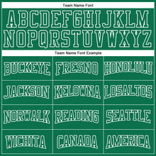 Load image into Gallery viewer, Custom Stitched Kelly Green White 3D Pattern Design Color Blocking Stripe Sports Pullover Sweatshirt Hoodie