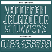 Load image into Gallery viewer, Custom Stitched Midnight Green White 3D Pattern Design Color Blocking Stripe Sports Pullover Sweatshirt Hoodie