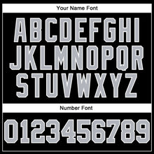 Load image into Gallery viewer, Custom Stitched Black Gray-White 3D Pattern Design Segmentation Patchwork Stripe Sports Pullover Sweatshirt Hoodie