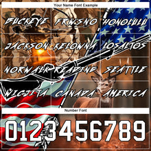 Load image into Gallery viewer, Custom Camo White-Black 3D American Flag And Hunting Tools Deer Hunting Sports Pullover Sweatshirt Hoodie