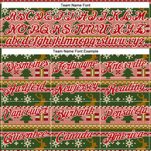 Load image into Gallery viewer, Custom Stitched Kelly Green Red-White 3D Christmas Sports Pullover Sweatshirt Hoodie