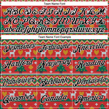 Load image into Gallery viewer, Custom Stitched Red Black-White 3D Christmas Sports Pullover Sweatshirt Hoodie