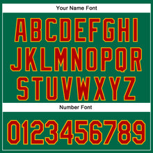 Load image into Gallery viewer, Custom Stitched Kelly Green Red-Gold 3D Christmas Sports Pullover Sweatshirt Hoodie