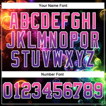 Load image into Gallery viewer, Custom Stitched Black Pink-Purple Fade 3D Pattern Design Colorful Bubbles Sports Pullover Sweatshirt Hoodie