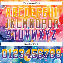 Load image into Gallery viewer, Custom Stitched Gold Purple-Royal Fade 3D Pattern Design Colorful Bubbles Sports Pullover Sweatshirt Hoodie