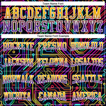 Load image into Gallery viewer, Custom Stitched Black Gold-Purple Fade 3D Pattern Design Colorful Line Shapes Sports Pullover Sweatshirt Hoodie