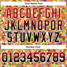 Load image into Gallery viewer, Custom Stitched Gold Red-Black Fade 3D Pattern Design Geometric Triangle Shapes Sports Pullover Sweatshirt Hoodie