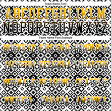 Load image into Gallery viewer, Custom Stitched White Gold-Black 3D Pattern Design Geometric Gradient Square Shapes Sports Pullover Sweatshirt Hoodie