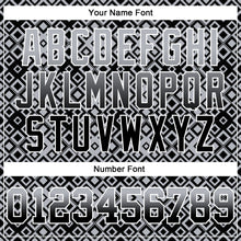 Load image into Gallery viewer, Custom Stitched Gray Black-White 3D Pattern Design Geometric Gradient Square Shapes Sports Pullover Sweatshirt Hoodie