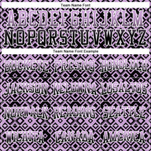 Load image into Gallery viewer, Custom Stitched Light Purple Black-White 3D Pattern Design Geometric Gradient Square Shapes Sports Pullover Sweatshirt Hoodie