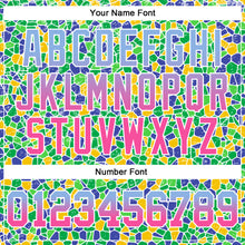 Load image into Gallery viewer, Custom Stitched Green Light Blue Pink-Royal Fade 3D Pattern Design Geometric Shapes Sports Pullover Sweatshirt Hoodie