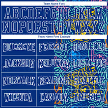 Load image into Gallery viewer, Custom Stitched Royal White 3D Bowling Sports Pullover Sweatshirt Hoodie