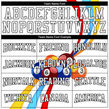 Load image into Gallery viewer, Custom Stitched White Black 3D Billiard Sports Pullover Sweatshirt Hoodie