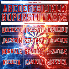 Load image into Gallery viewer, Custom Stitched Black Red-White 3D Lightning Flame Dart Board Sports Pullover Sweatshirt Hoodie