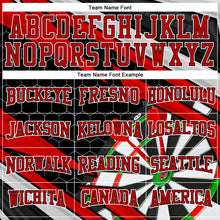 Load image into Gallery viewer, Custom Stitched Black Red-White 3D Dart Board Sports Pullover Sweatshirt Hoodie