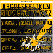 Load image into Gallery viewer, Custom Black Gold 3D Bowling Sports Pullover Sweatshirt Hoodie