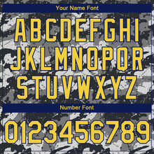 Load image into Gallery viewer, Custom Camo Yellow-US Navy Blue 3D Colombia Colombian Flag Sports Pullover Sweatshirt Salute To Service Hoodie