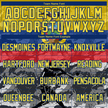 Load image into Gallery viewer, Custom Camo Yellow-Royal 3D Ecuador Ecuadorian Flag Sports Pullover Sweatshirt Salute To Service Hoodie