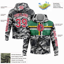 Load image into Gallery viewer, Custom Camo Red-White 3D Dominica Dominican Flag Sports Pullover Sweatshirt Salute To Service Hoodie