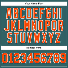 Load image into Gallery viewer, Custom Stitched Camo Orange Midnight Green-Aqua 3D Sports Pullover Sweatshirt Salute To Service Hoodie