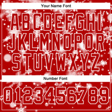 Load image into Gallery viewer, Custom Stitched Red White Christmas Snowflakes 3D Sports Pullover Sweatshirt Hoodie