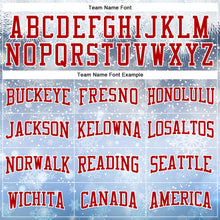 Load image into Gallery viewer, Custom Stitched Light Blue Red-White Christmas Snowflakes 3D Sports Pullover Sweatshirt Hoodie