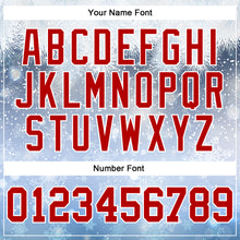 Load image into Gallery viewer, Custom Stitched Light Blue Red-White Christmas Snowflakes 3D Sports Pullover Sweatshirt Hoodie